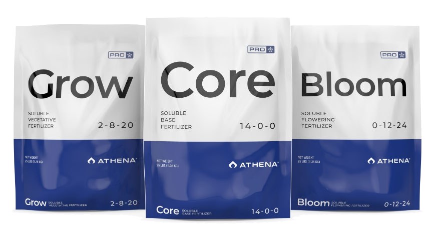 Athena Pro Grow, Core and Bloom bags